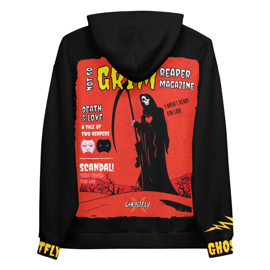 Grim Reaper Mag - Black All Over Print Hoodie